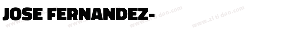 Jose Fernandez字体转换